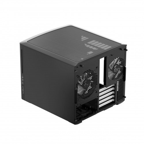 Корпус ПК Fractal Design Node 804 Mini-Tower: Стильный и функциональный чёрный Case для mATX и mITX с 3 вентиляторами и USB-A 3.2