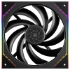 Кулер для корпуса/ Case Cooler Thermalright TL-M14 (140x144x25mm, 4-pin PWM, ARGB, 88.75CFM, 23.7dBA, 1500RPM, Black)