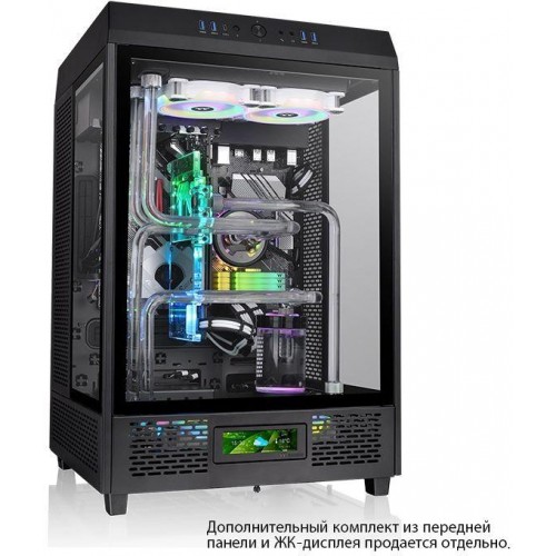 Корпус Thermaltake The Tower 500 черный ATX - идеальный выбор для мощных сборок с 11 вентиляторами и 4xUSB 3.0