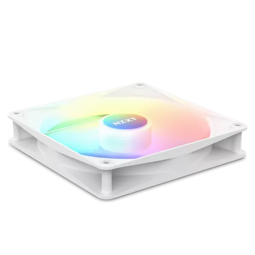Кулер для корпуса ПК/ Case Cooler NZXT F140 RGB Core Twin Pack (140x140x25mm, 4-pin PWM, RGB, 89.48CFM, 32.5dBA, 1800RPM, White, 2pcs) NZXT