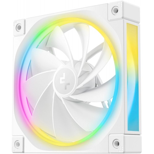 Вентилятор Deepcool FL12R Wh Reverse ARGB 120мм – Тихий и Эффективный 4-pin (33.9дБ) для Корпуса