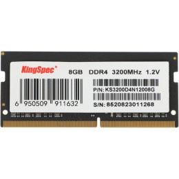 Память DDR4 8GB 3200MHz Kingspec KS3200D4N12008G RTL PC4-25600 CL22 SO-DIMM 260-pin 1.2В single rank Ret
