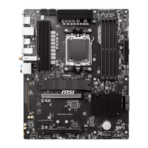 Материнская плата/ MB MSI AMD B650 sAM5, 4xDDR5(256GB), HDMI 2.1/DP, 2xPCIe 4.0x16, 1xPCIe 3.0, 1xLAN (2.5GbE), Wi-Fi, BT, 4xSATA 6Gb/s, 2xM.2, 1xUSB-C, 7xUSB 3.2, ATX MSI