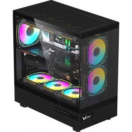 Корпус Formula Crystal Z8 FLOE черный ATX 3x120mm 5x140mm 1xUSB2.0 1xUSB3.0 1xUSB3.1 audio bott PSU [CRYSTAL Z8 B FLOE]