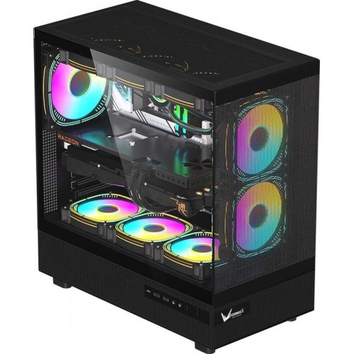 Корпус Formula Crystal Z8 FLOE черный ATX с вентиляцией 3x120mm и 5x140mm, USB 2.0/3.0/3.1 и аудио разъемом