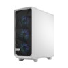Корпус ПК без блока питания/ Case Fractal Design Meshify 2 Compact RGB TG Light Tint, Midi-Tower, 4x120mm RGB, 2xUSB-A 3.2 + 1xUSB 3.2 Type-C ATX, mATX, mITX White Fractal Design