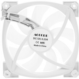 Вентилятор для корпуса Accord ACC-U12 ARGB 120х120x25 белый 4-pin 27дБ (ACC-U12 ARGB WHITE) brown box