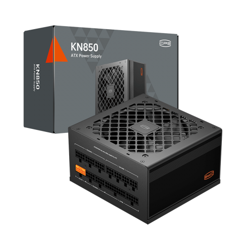 Блок питания ПК/ Power Supply PCCooler, 850W 80+ Gold (ATX, 3.1, Full modular, 1x24(20+4)pin, 2xCPU 8(4+4)pin, 3xPCIe*2 8(6+2)pin, 1x12VHPWR, 7xSATA*3, 2xMOLEX4pin, Active, 120x120mm, 140x150x86mm, APFC, OVP/UVP/SCP/OPP/OCP/OTP/SPD, black) PcCooler