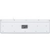 Клавиатура Оклик 550ML белая USB Slim с мультимедийными клавишами и LED-подсветкой, кабель 1.5м
