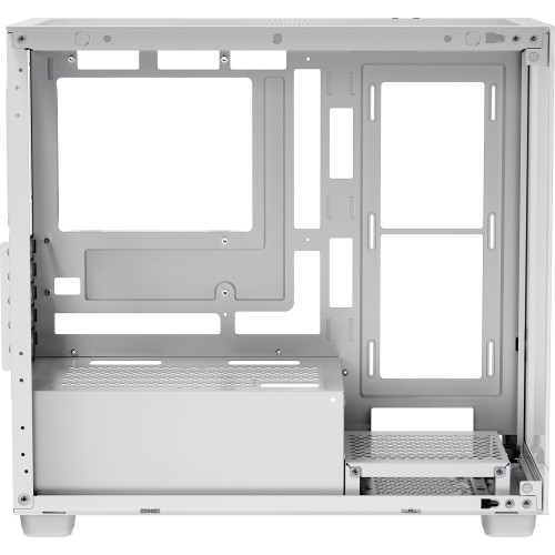 Корпус ПК Ocypus Gamma C52 WH Mini-Tower без блока питания - стильный белый кейс для mATX и mITX с USB 3.0