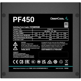 Блок питания Deepcool ATX 450W PF450 V2 80 PLUS WHITE (20+4pin) APFC 120mm fan 6xSATA RTL [R-PF450D-HA0B-EU]