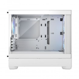 Корпус ПК без блока питания/ Case Fractal Design Pop Mini Air RGB TG Clear Tint, Mini-Tower, 3x120mm RGB, 2xUSB-A 3.2 mATX, mITX White