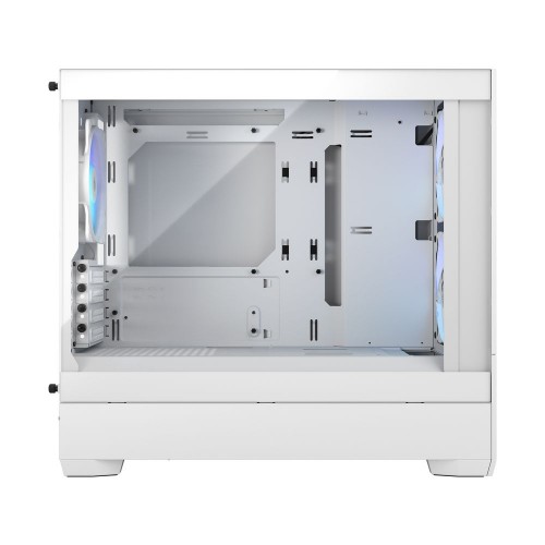 Корпус ПК без блока питания/ Case Fractal Design Pop Mini Air RGB TG Clear Tint, Mini-Tower, 3x120mm RGB, 2xUSB-A 3.2 mATX, mITX White Fractal Design