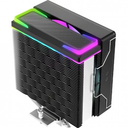 Кулер для процессора/ CPU Cooler Ocypus Delta A40 SE BK ARGB (190W, 4-pin PWM, 147mm, Al/Cu, 4x6mm, ARGB, 1x120mm, 60CFM, 31dBA, 1800RPM, S: 1851/1700/1200/115X, AM5/AM4, black)