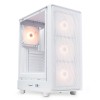 Корпус без блока питания/ Case HSPD M510, Mesh Mid Tower, White, TG, 0.5 SPCC, 4x120mm ARGB (Orbis F1) ATX, mATX, mITX 180/280/160mm 1x2.5", 1x3.5", 7xPCI 2xUSB-A 3.0 517x277x418mm HSPD
