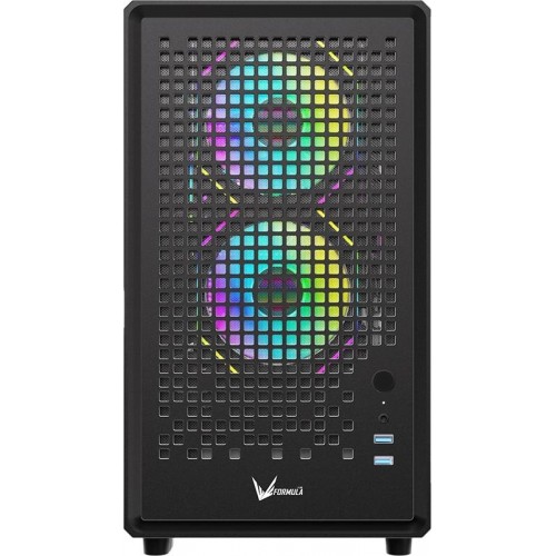 Корпус Formula Air Mesh G2 черный mATX: идеальный выбор для охлаждения с 4x120mm и 2x140mm вентиляторами, 2xUSB3.0 и аудио выходом