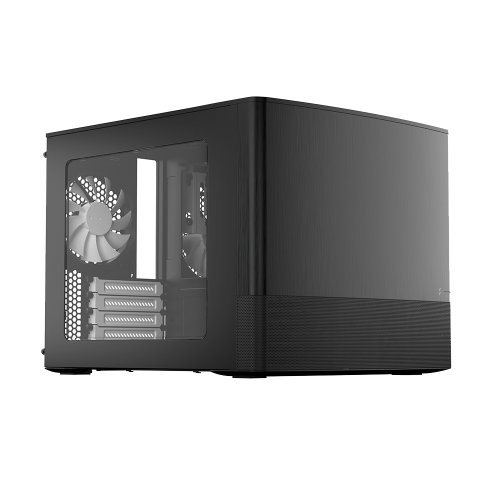 Корпус ПК Fractal Design Node 804 Mini-Tower: Стильный и функциональный чёрный Case для mATX и mITX с 3 вентиляторами и USB-A 3.2