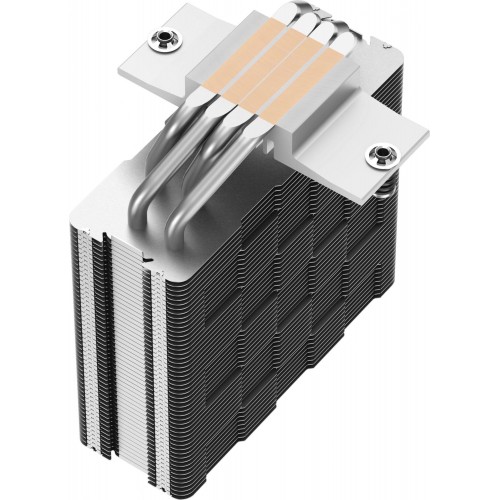 Кулер Deepcool AG400 Soc-AM5/AM4/1200/1700/1851 серебристый/черный 4-pin 18-31.6dB Al+Cu 220W 614gr Ret (R-AG400-BKNNMN-G-1) [R-AG400-BKNNMN-G-1]
