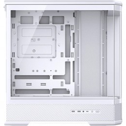 Корпус без блока питания/ Case JONSBO D400, Midi-Tower, TG, no fan, 2xUSB-A 3.0 + 1xUSB-C 3.2, ATX, mATX, mITX White