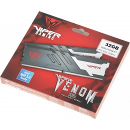Оперативная память DDR5 2x16Gb 7000MHz Patriot PVV532G700C32K Viper Venom RTL Gaming PC5-56000 CL32 DIMM 288-pin 1.45В kit с радиатором Ret [PVV532G700C32K]
