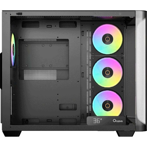 Купить корпус ПК Ocypus Iota C70 Curve BK ARGB - Midi-Tower с 4x120mm ARGB, USB-A 3.0 и USB-C 3.1, поддержка ATX, mATX, mITX