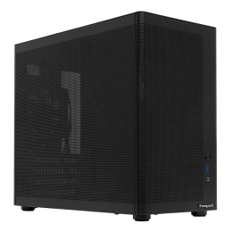 Корпус без блока питания/ Case HSPD M210, Mesh Mid Tower, Black, 0.7 SPCC, 1x90mm mATX, mITX 140/280/150mm 1x2.5", 1x3.5", 4xPCI 1xUSB-A 3.0 302x168x350mm