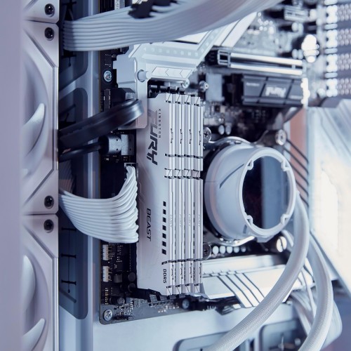 Память оперативная/ Kingston 32GB 5200MT/s DDR5 CL40 DIMM (Kit of 2) FURY Beast White XMP Kingston