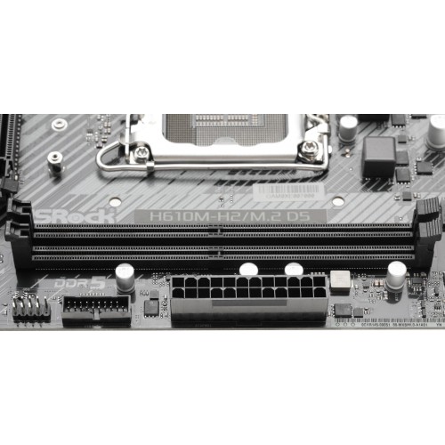 Купить материнскую плату Asrock H610M-H2/M.2 D5 для Intel 1700 с поддержкой DDR5 и HDMI - mATX, 8ch звук, GbLAN