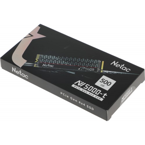 Купить твердотельный накопитель Netac PCIe 4.0 x4 500GB NT01NV5000T-500-E4X M.2 2280 – высокая скорость и надежность для вашего ПК