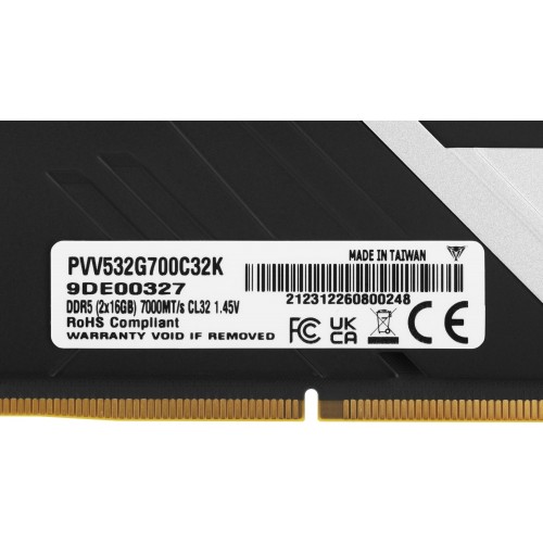 Купить оперативную память DDR5 2x16Gb 7000MHz Patriot Viper Venom с радиатором - PVV532G700C32K для игрового ПК