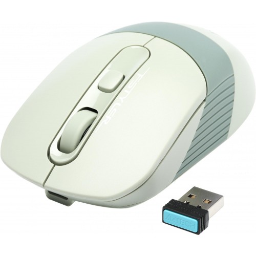 Мышь A4Tech Fstyler FB10C зеленый оптическая 2000dpi беспров. BT/Radio USB 4but (FB10C MATCHA GREEN)