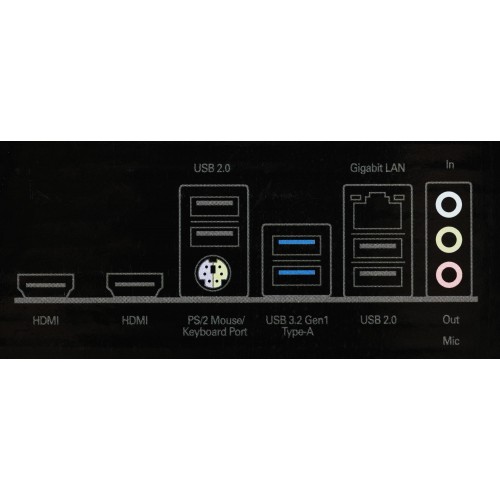 Купить материнскую плату Asrock H610M-H2/M.2 D5 для Intel 1700 с поддержкой DDR5 и HDMI - mATX, 8ch звук, GbLAN