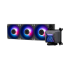 Система жидкостного охлаждения/ Water Cooling System MSI MAG CORELIQUID A15 360 (300W, 360mm, Black, ARGB/ Fans: 3x120mm, 64.89CFM, 28.7dBA, 2050RPM/ Pump 20dBA, 3400RPM, Rad thickness 27mm/ S: 1851, 1700, AM5, AM4) MSI