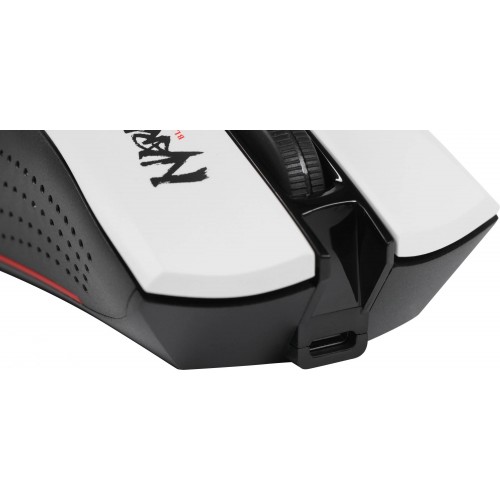 Купить беспроводную оптическую мышь A4Tech Bloody R90 Plus Naraka белую с рисунком, 5000 DPI, 7 кнопок - идеальный выбор для геймеров