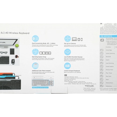 Клавиатура A4Tech FBK25: Беспроводная USB Slim Multimedia в Черном и Сером Цветах