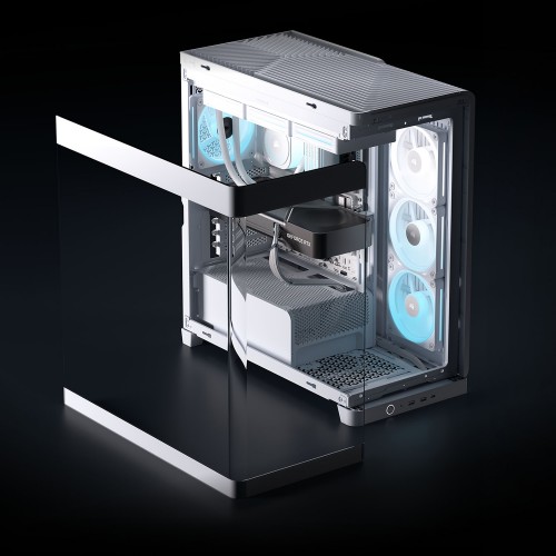 Купить корпус Corsair Frame 4500X LX-R RGB iCUE LINK - Midi-Tower с ARGB вентиляторами, поддержка E-ATX и USB 3.2, белый