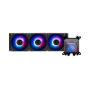 Система жидкостного охлаждения/ Water Cooling System MSI MAG CORELIQUID A15 360 (300W, 360mm, Black, ARGB/ Fans: 3x120mm, 64.89CFM, 28.7dBA, 2050RPM/ Pump 20dBA, 3400RPM, Rad thickness 27mm/ S: 1851, 1700, AM5, AM4) MSI