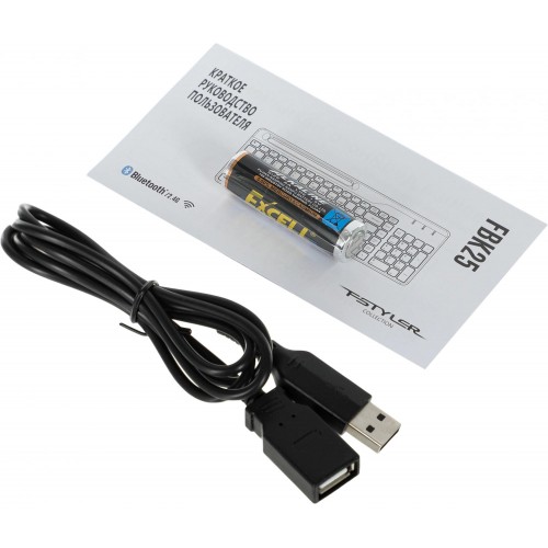 Клавиатура A4Tech FBK25: Беспроводная USB Slim Multimedia в Черном и Сером Цветах