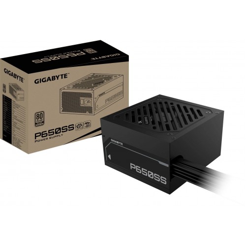 Блок питания Gigabyte ATX 650W GP-P650SS 80+ silver (20+4pin) APFC 120mm fan 5xSATA RTL [28200-P65SB-1EUR]