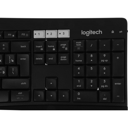 Клавиатура и мышь Logitech MK850: беспроводной комплект черного цвета для мультимедиа (920-008486)