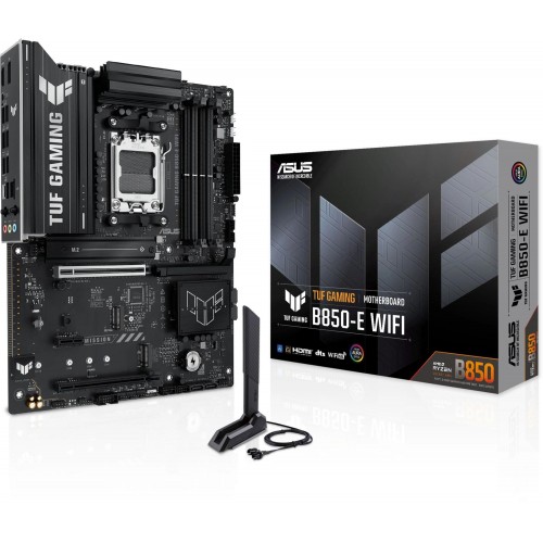 Купить материнскую плату Asus TUF GAMING B850-E WIFI Socket AM5 для AMD с поддержкой DDR5, 2.5G LAN и HDMI