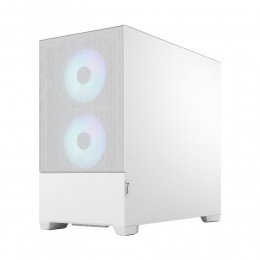 Корпус ПК без блока питания/ Case Fractal Design Pop Mini Air RGB TG Clear Tint, Mini-Tower, 3x120mm RGB, 2xUSB-A 3.2 mATX, mITX White