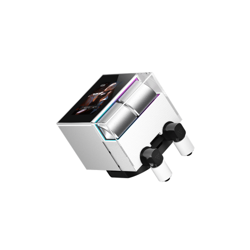 Система охлаждения/ Water Cooling System PCCooler DS360 Display WH (310W, 360mm, LED, White, ARGB Pump/ Fans: 3x120mm, 90.56CFM, 39.8dBA, 2500RPM/ Pump height 65mm, 15dBA, 2600RPM, Rad thickness 27mm/ S: 1851, 1700, 1200, 115X, AM5, AM4) PcCooler