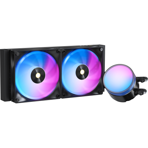 Система жидкостного охлаждения Ocypus Delta L24 BK ARGB V2 - Эффективное решение для вашего ПК (240mm, 280W, 2x120mm вентиляторы, ARGB)