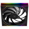 Кулер для корпуса/ Case Cooler Thermalright TL-M14 (140x144x25mm, 4-pin PWM, ARGB, 88.75CFM, 23.7dBA, 1500RPM, Black)