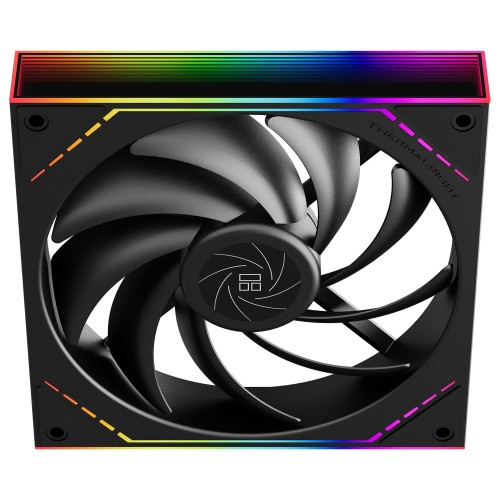 Кулер для корпуса/ Case Cooler Thermalright TL-M14 (140x144x25mm, 4-pin PWM, ARGB, 88.75CFM, 23.7dBA, 1500RPM, Black)