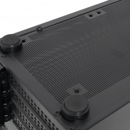 Корпус без блока питания/ Case HSPD M210, Mesh Mid Tower, Black, 0.7 SPCC, 1x90mm mATX, mITX 140/280/150mm 1x2.5", 1x3.5", 4xPCI 1xUSB-A 3.0 302x168x350mm