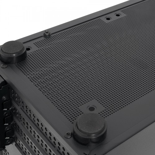 Корпус без блока питания/ Case HSPD M210, Mesh Mid Tower, Black, 0.7 SPCC, 1x90mm mATX, mITX 140/280/150mm 1x2.5", 1x3.5", 4xPCI 1xUSB-A 3.0 302x168x350mm
