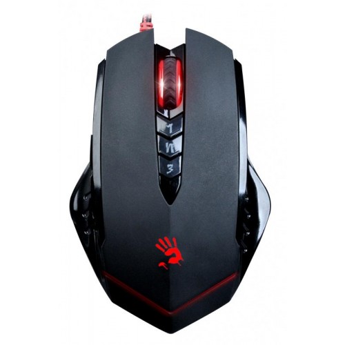 Мышь A4Tech Bloody V8 черная - Оптическая 6000dpi, USB, 8 кнопок для геймеров