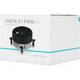 Кулер Deepcool Theta 21 PWM Soc-1700/1851 серебристый/черный 4-pin 30.2dB Al 95W 256gr Ret (DP-ICAP-T21P-17) [DP-ICAP-T21P-17]